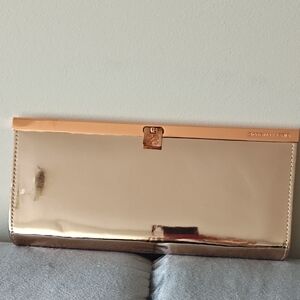 BCBGMaxAzria Metallic Gold Clutch